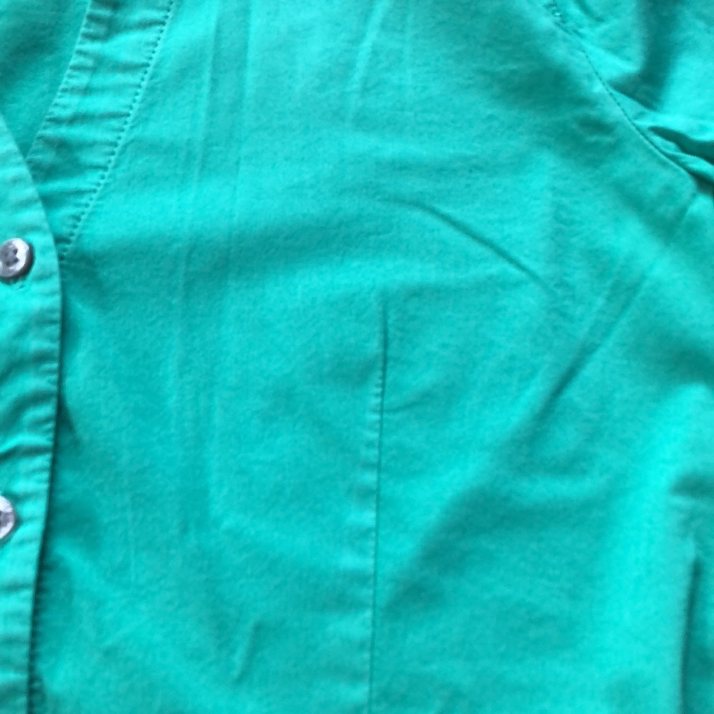 Express Design Studio Button Down Top - Mint - image 8